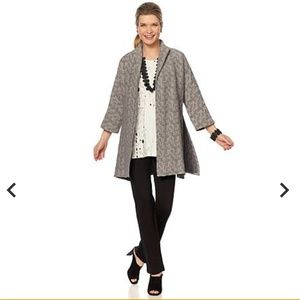 Marla Wynne textured drama topper/duster